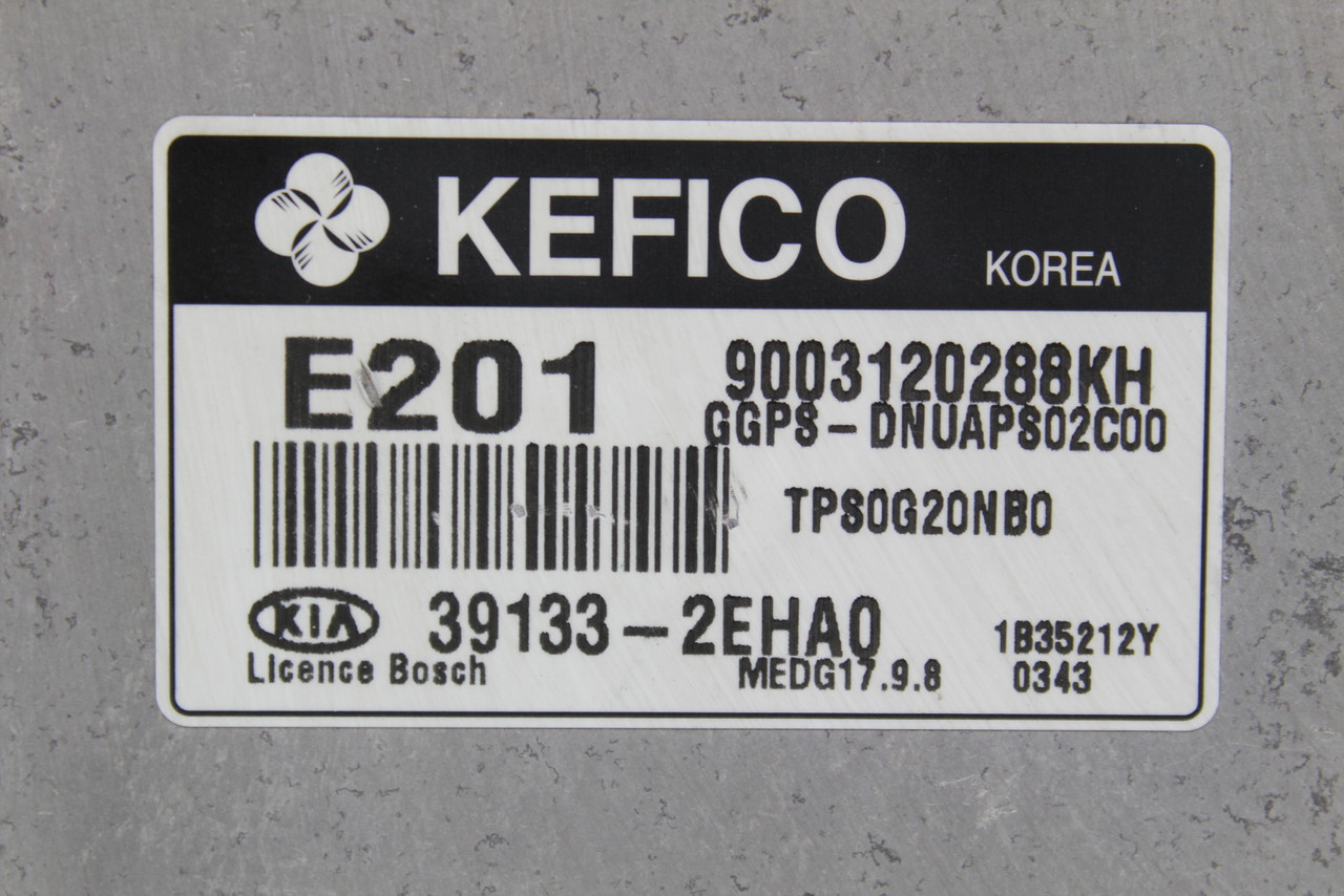 14 Kia Soul 39133-2EHA0 Computer Brain Engine Control ECU ECM EBX Module