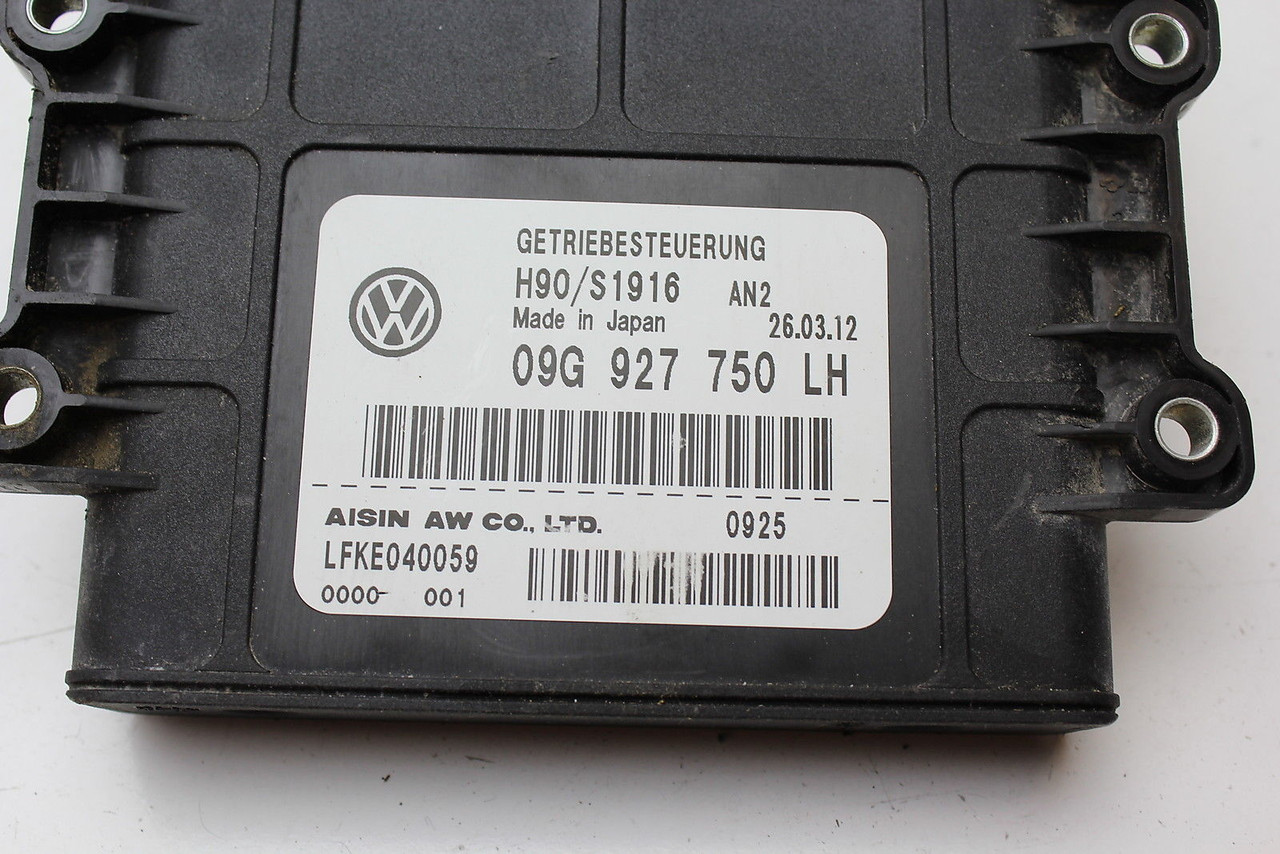 12 13 14 PASSAT 09G 927 750 LH TRANSMISSION TCU TCM SHIFT MODULE UNIT K9588 12 13 14 PASSAT 09G 927 750 LH TRANSMISSION TCU TCM SHIFT MODULE UNIT K9588