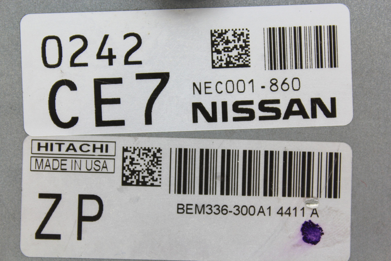 14-16 Nissan Versa BEM336-300 A1 Computer Brain Engine Control ECU ECM Module