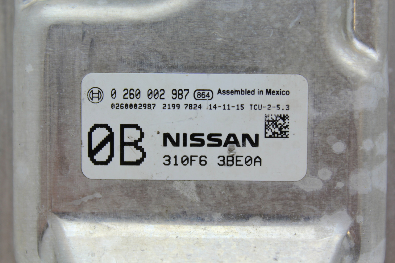 14-16 Nissan Sentra 310F6 3BE0A TCM TCU Transmission Computer Control Module