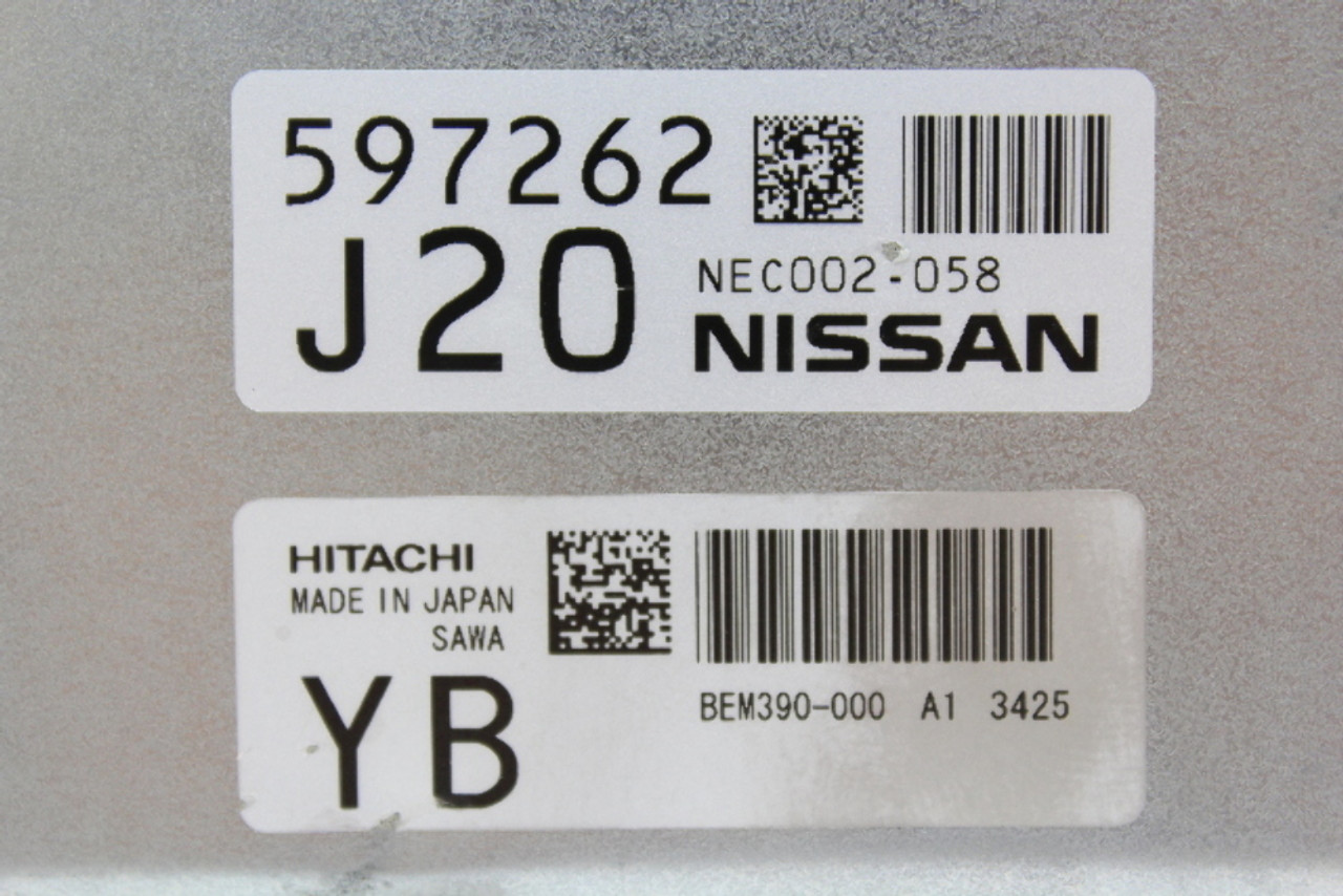 13-16 Nissan 370Z BEM390-000 A1 Computer Brain Engine Control ECU ECM EBX Module