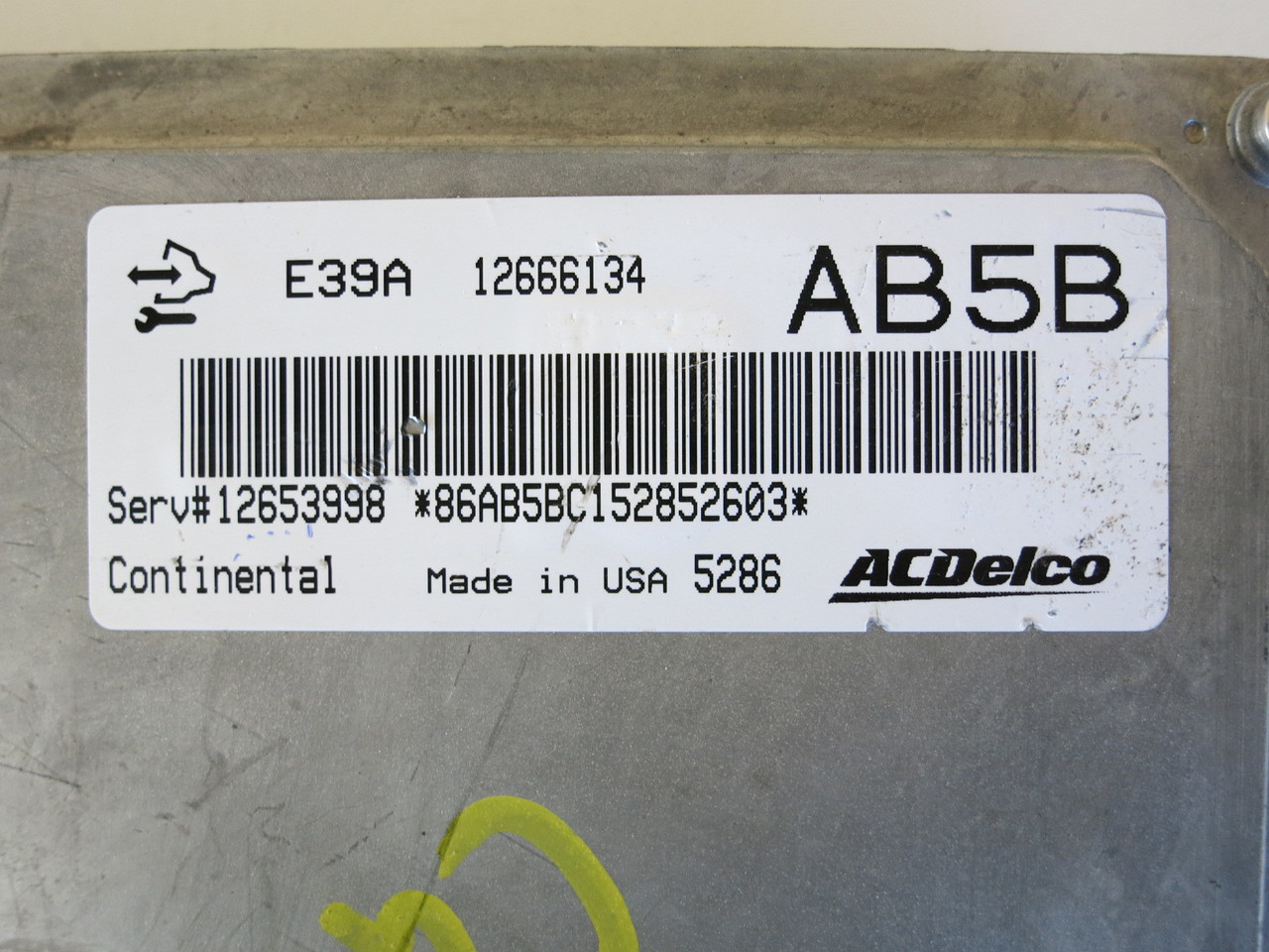 13-16 Buick Regal 12653998 Computer Brain Engine Control ECU ECM EBX Module