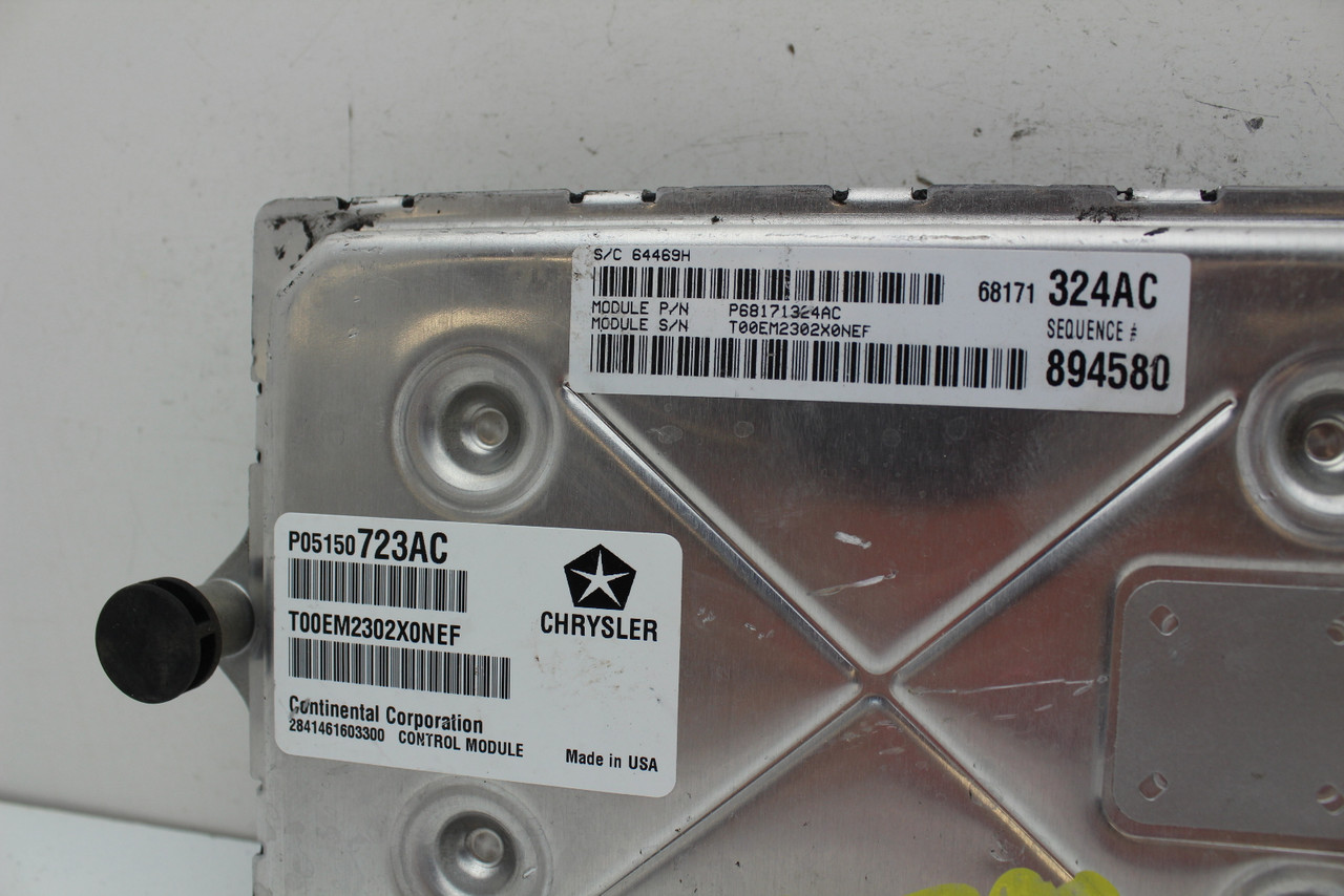 13 Dodge Charger P05150723AC Computer Brain Engine Control ECU ECM EBX Module