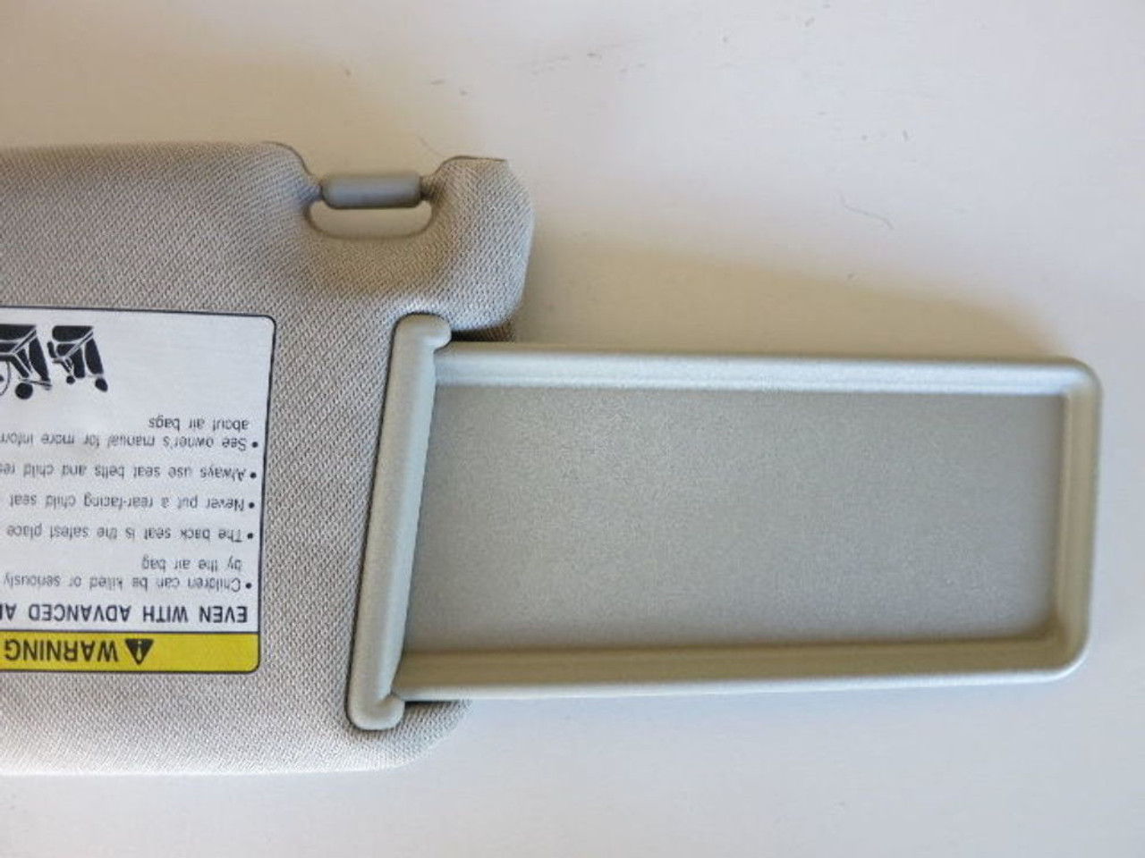 07-13 INFINITI G37 RIGHT PASSENGER SIDE INTERIOR SUN VISOR SUNVISOR GRAY V5159