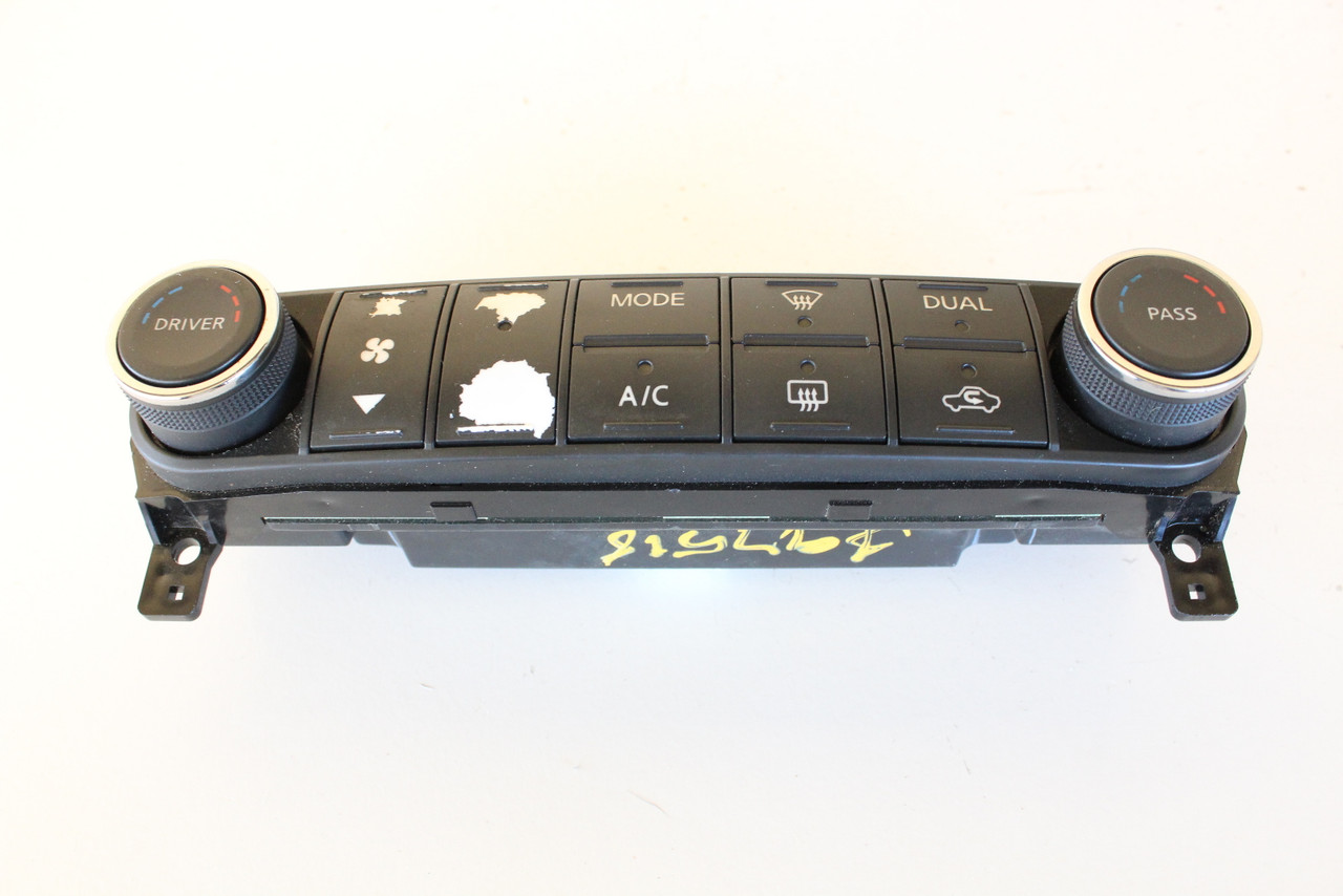 07 08 Nissan Maxima Climate Control Panel Temperature Unit A/C Heater 07 08 Nissan Maxima Climate Control Panel Temperature Unit A/C Heater