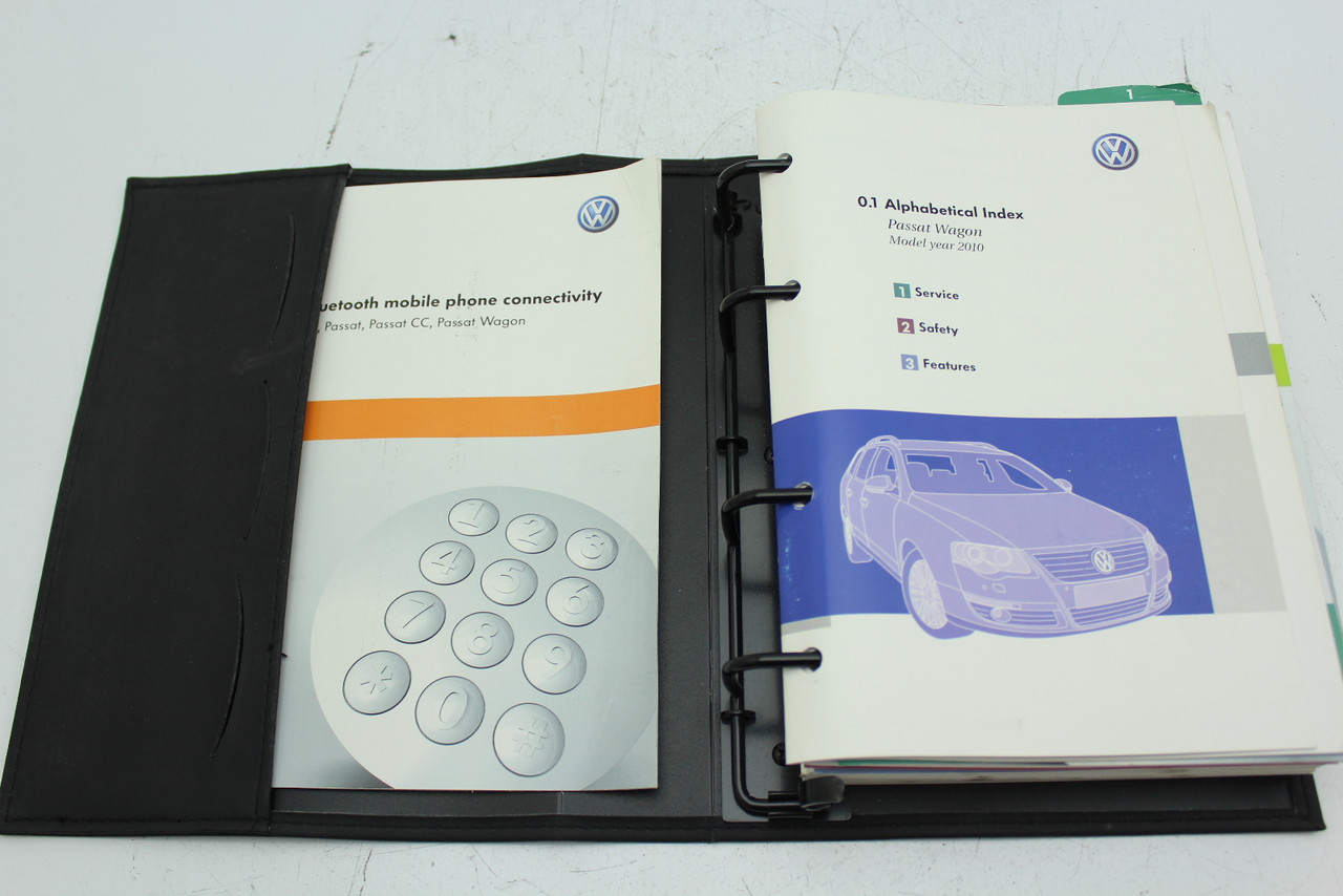 10 Volkswagen Passat Vehicle Owners Manual Handbook Guide Set