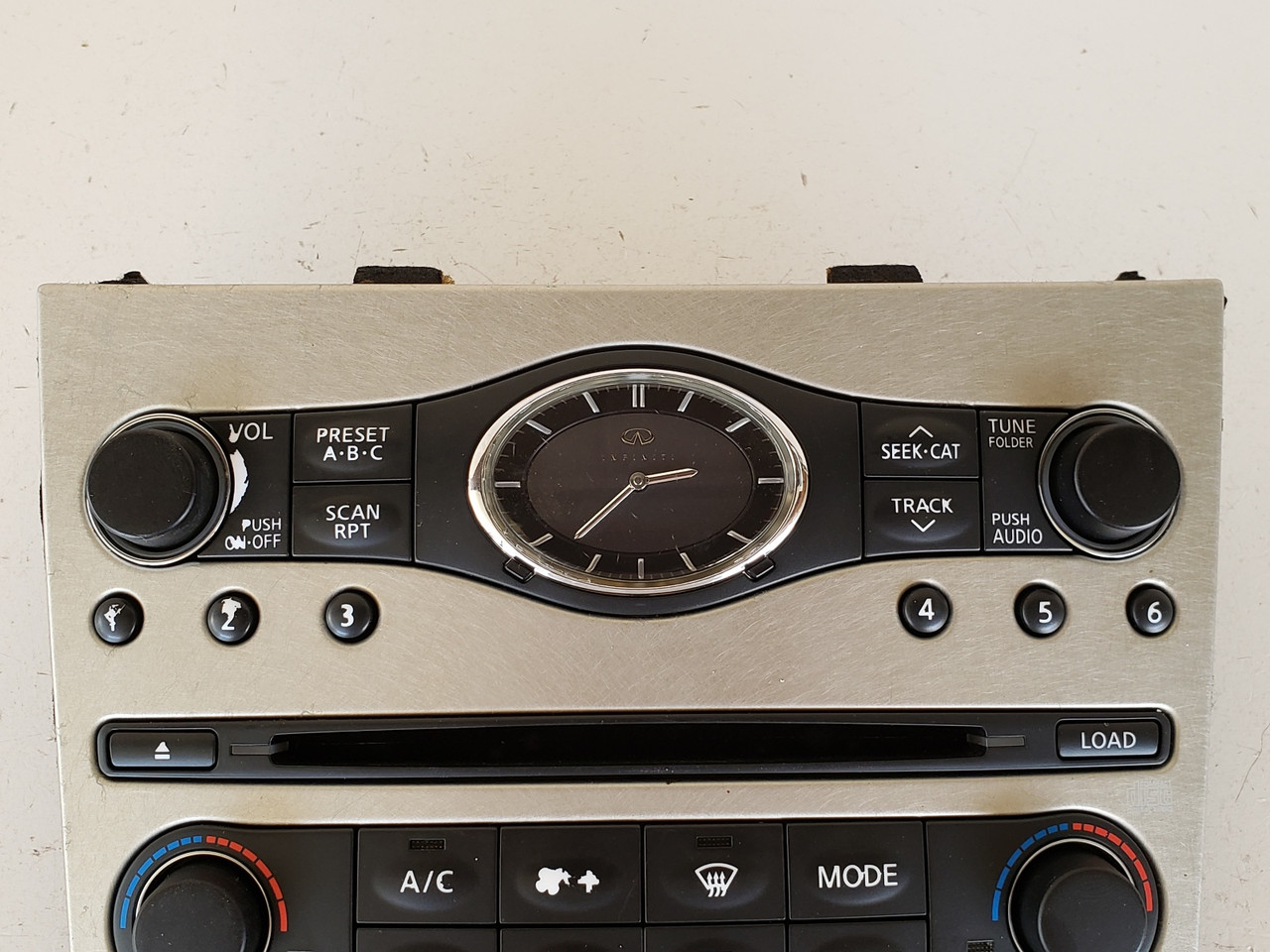 07 08 Infiniti G35 Audio Climate Control Panel Temperature Unit A/C Heater 07 08 Infiniti G35 Audio Climate Control Panel Temperature Unit A/C Heater