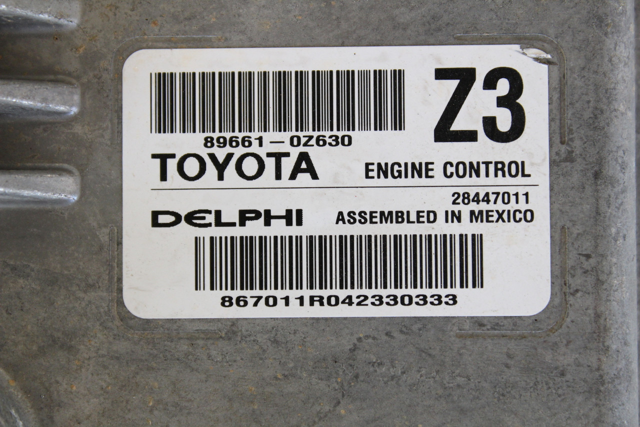 2015 Toyota Corolla 89661-0Z630 Computer Brain Engine Control ECU ECM EBX Module
