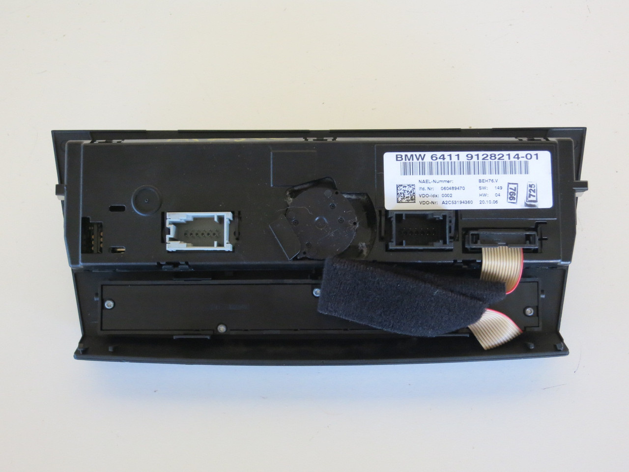 07 08 09 Bmw 328i Climate Control Panel Temperature Unit A/C Heater