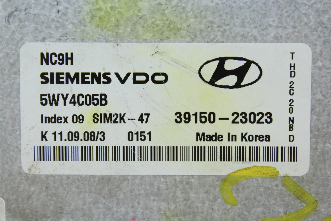 07-10 Hyundai Elantra 39150-23023 Computer Brain Engine Control ECU ECM Module