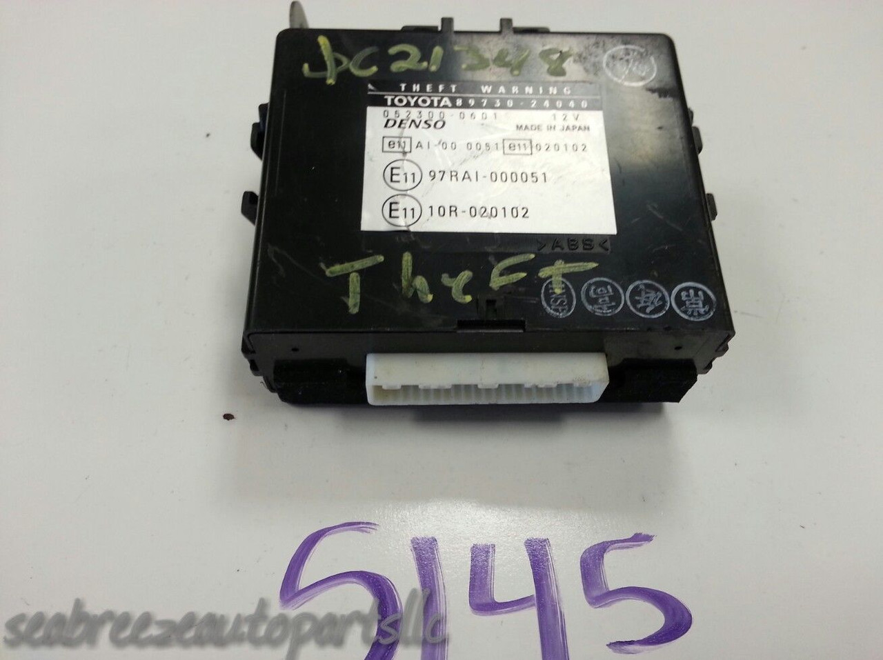 02 03 04 05 SC430 ANTI-THEFT THEFT LOCK LOCKING WARNING CONTROL MODULE UNIT 5145