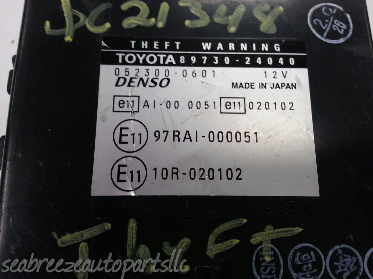 02 03 04 05 SC430 ANTI-THEFT THEFT LOCK LOCKING WARNING CONTROL MODULE UNIT 5145