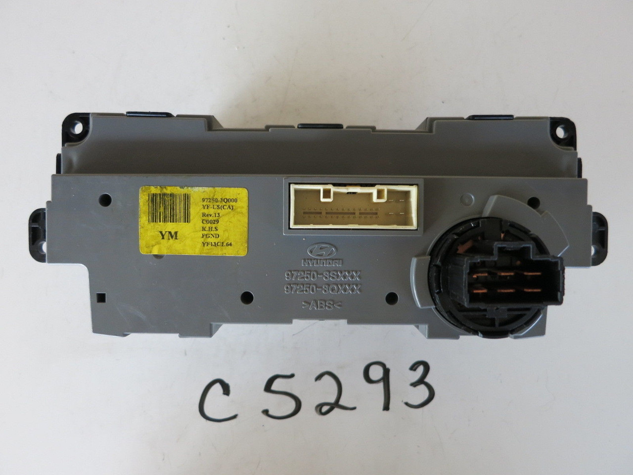 11 HYUNDAI SONATA CLIMATE CONTROL PANEL TEMPERATURE UNIT A/C HEATER OEM C5293