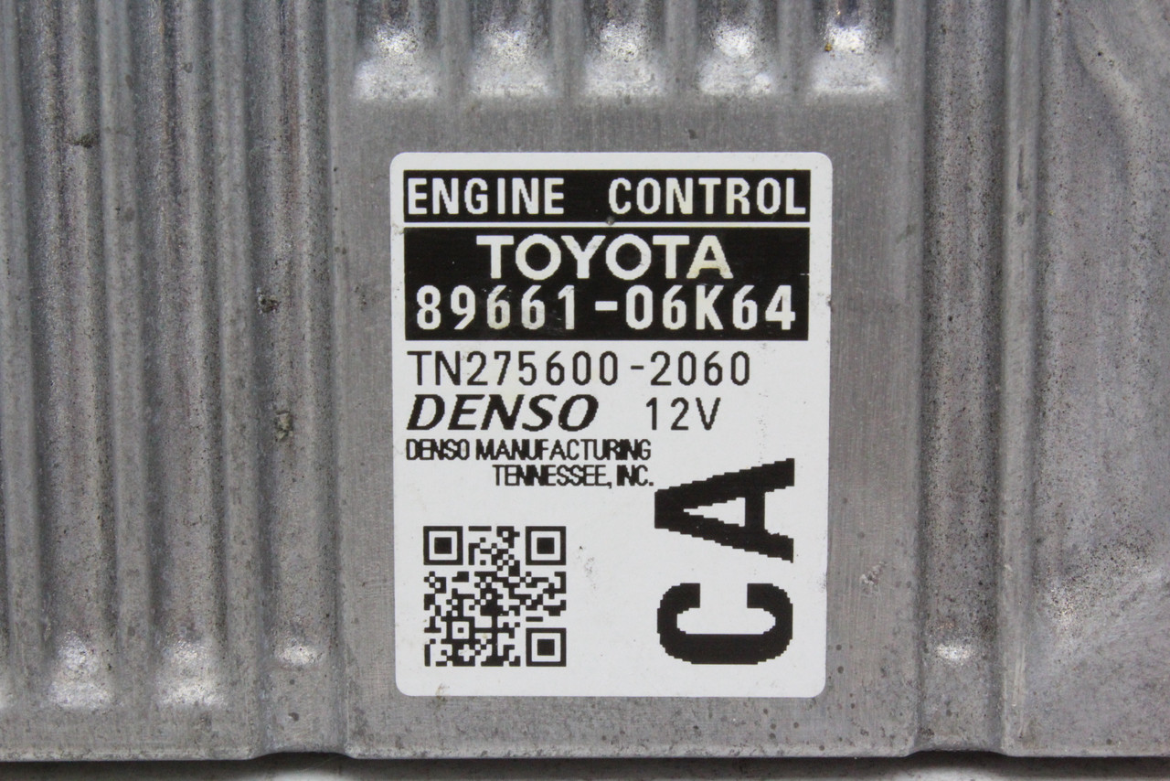 12-14 Toyota Camry 89661-06K64 Computer Brain Engine Control ECU ECM EBX Module 12-14 Toyota Camry 89661-06K64 Computer Brain Engine Control ECU ECM EBX Module