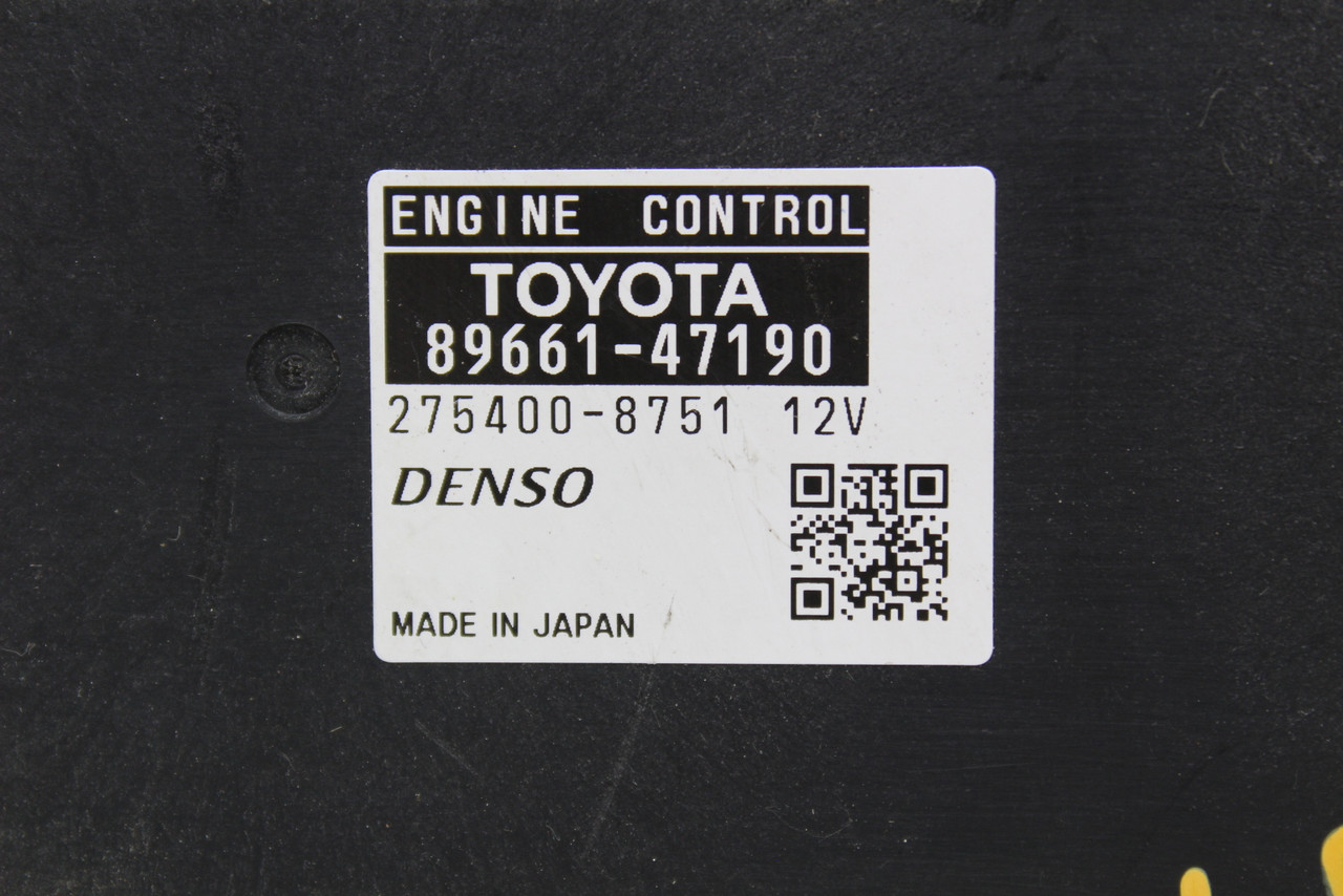 12 13 Toyota Prius 89661-47190 Computer Brain Engine Control ECU ECM EBX Module