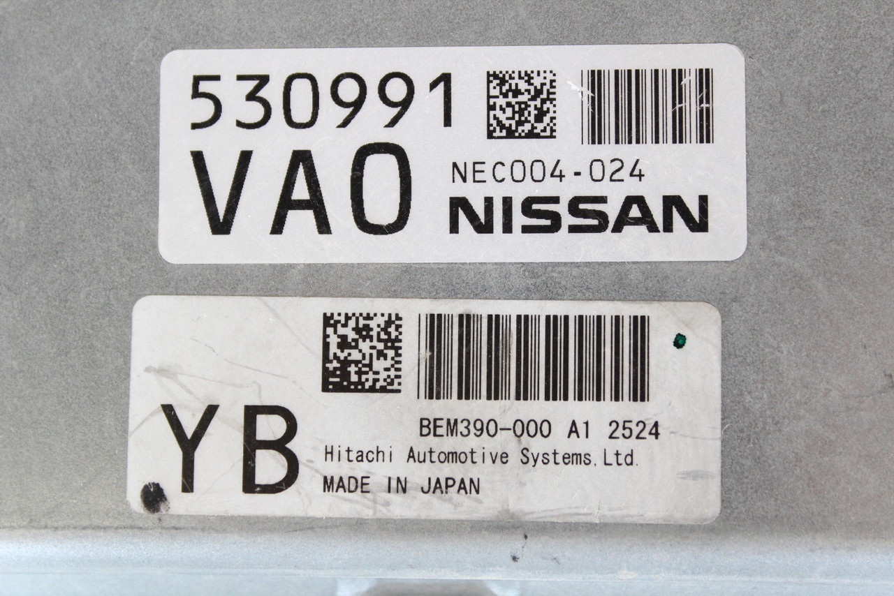 2012 Infiniti G37 BEM390-000 A1 Computer Brain Engine Control ECU ECM EBX Module