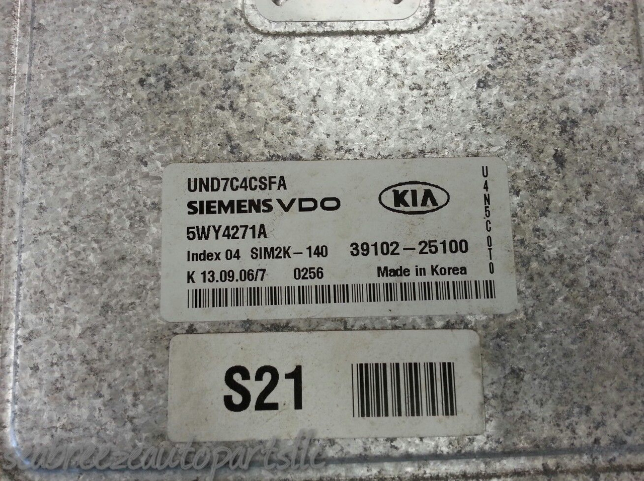 07 08 2007 2008 KIA RONDO 2.4L FWD COMPUTER BRAIN ENGINE CONTROL ECU ECM MODULE