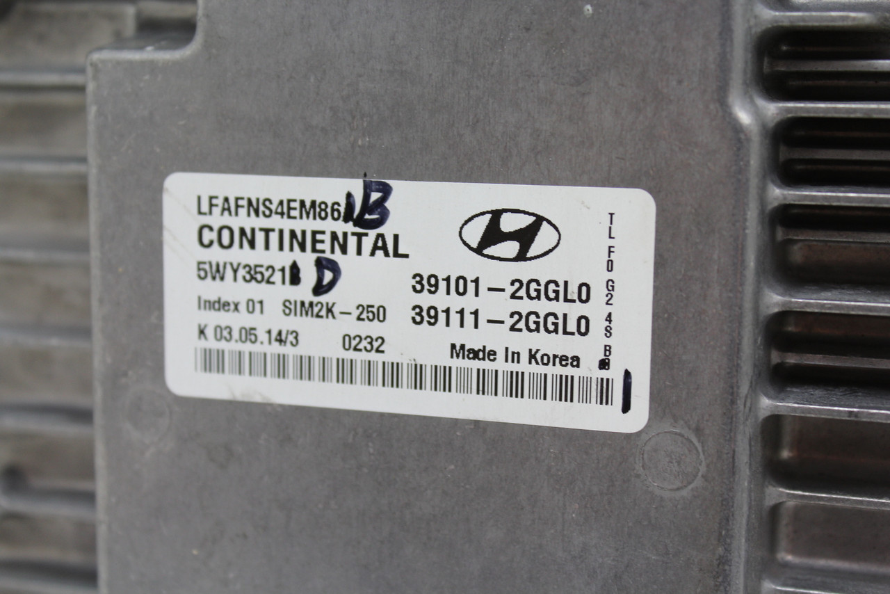 15-16 Sonata 39111-2GGL0 Computer Brain Engine Control ECU ECM EBX Module
