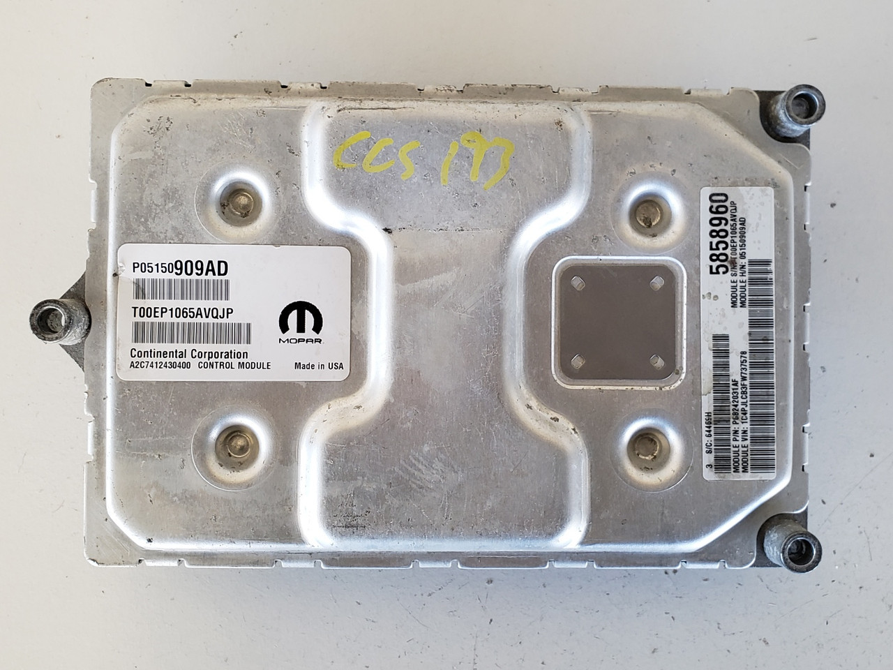 2015 Jeep Cherokee P68242031AF Computer Brain Engine Control ECU ECM EBX Module