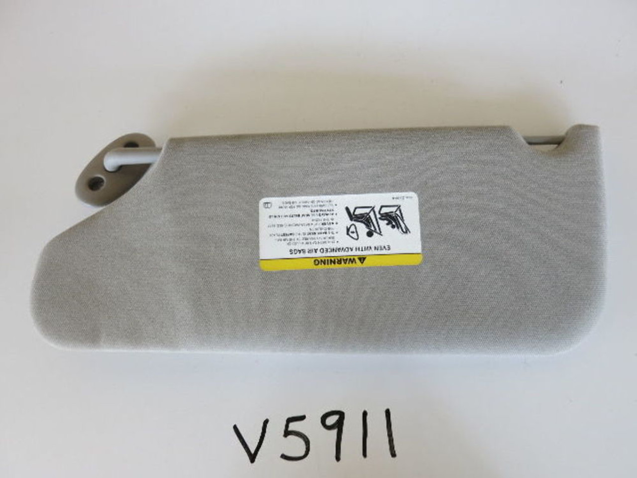 05-10 GRAND CHEROKEE RIGHT PASSENGER SIDE INTERIOR SUN VISOR SUNVISOR GREY V5911