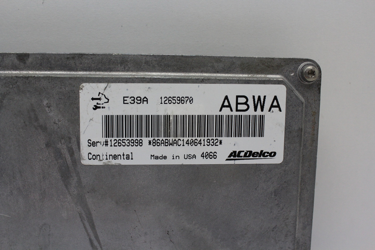 14 15 Cadillac CTS 12653998 Computer Brain Engine Control ECU ECM EBX Module