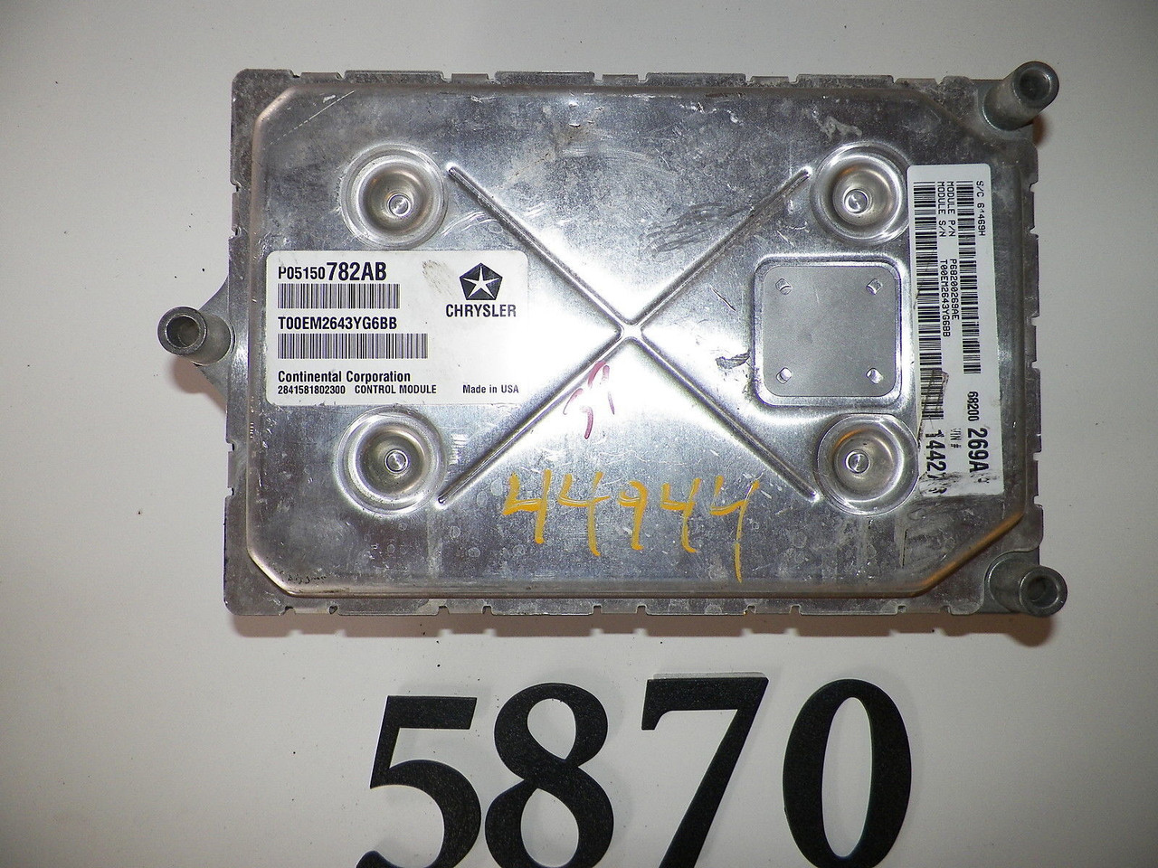 2014 14 DODGE JOURNEY ENGINE CONTROL MODULE ECM ECU BRAIN WM5870