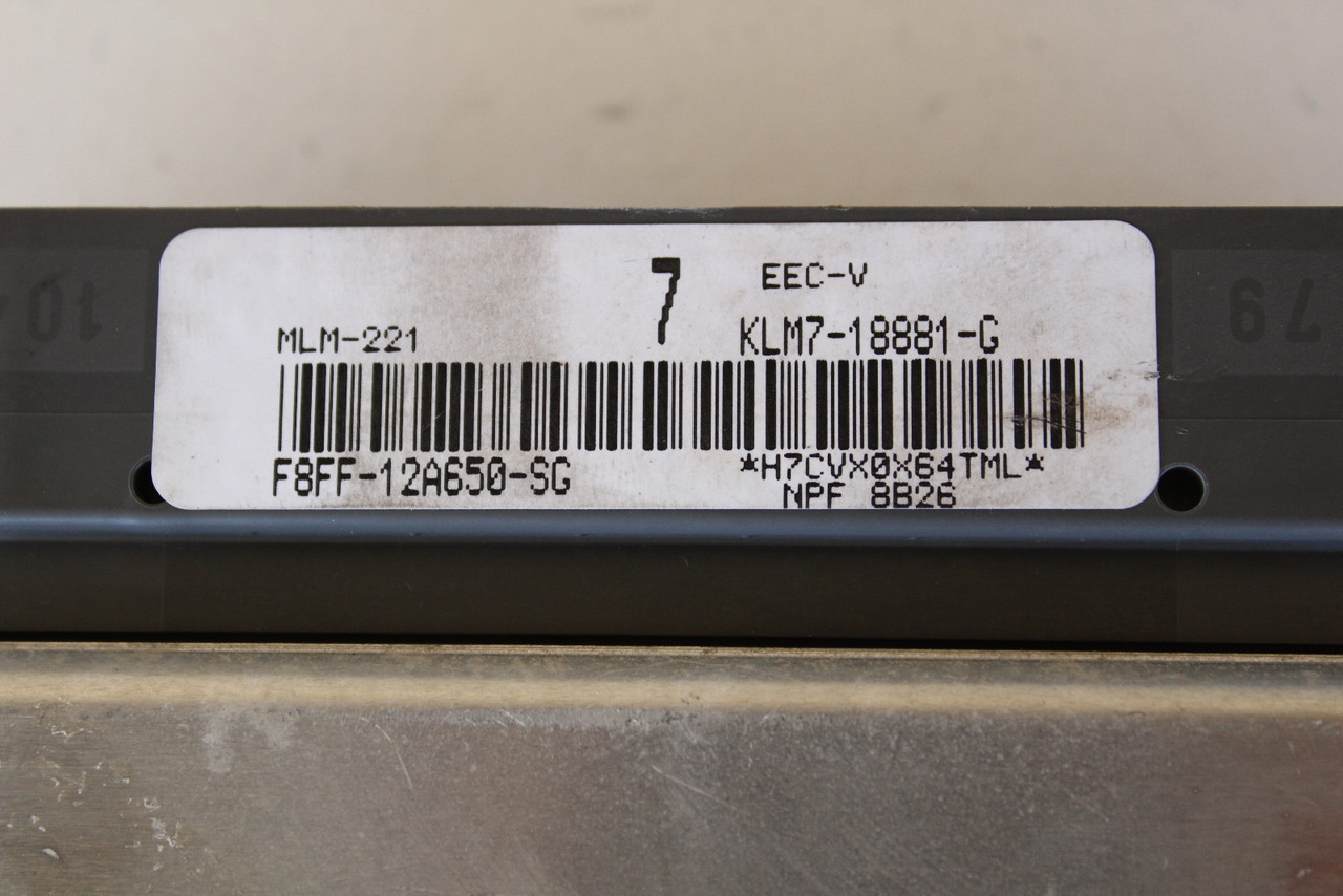1998 Mazda 626 F8FF-12A650-SG Computer Brain Engine Control ECU ECM EBX Module 1998 Mazda 626 F8FF-12A650-SG Computer Brain Engine Control ECU ECM EBX Module