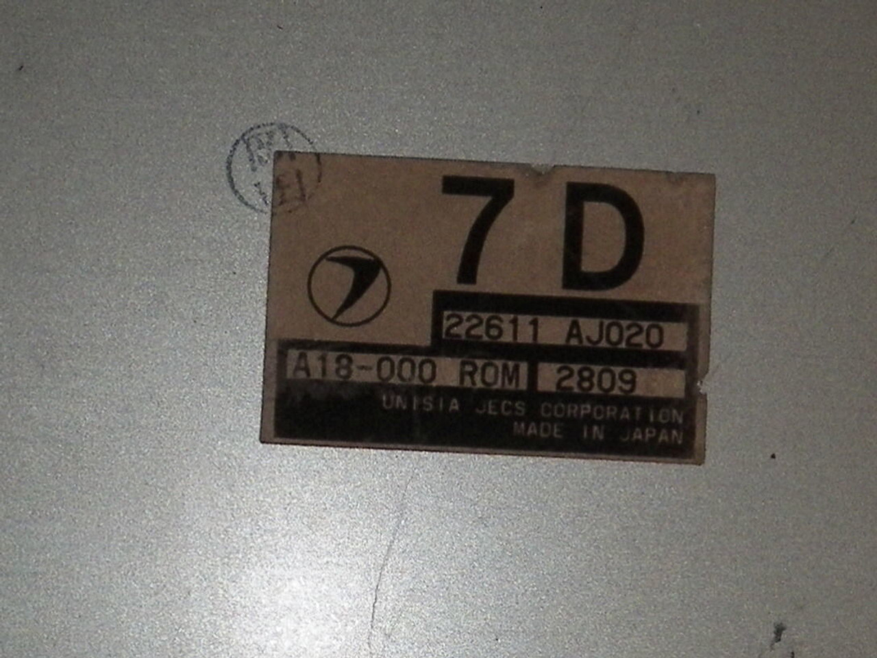 2003 03 SUBARU IMPREZA 2.5L COMPUTER BRAIN ENGINE CONTROL ECU ECM MODULE UNIT