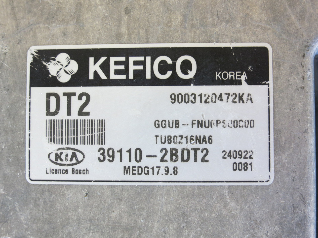 14 15 Kia Rio 39110-2BDT2 Computer Brain Engine Control ECU ECM EBX Module