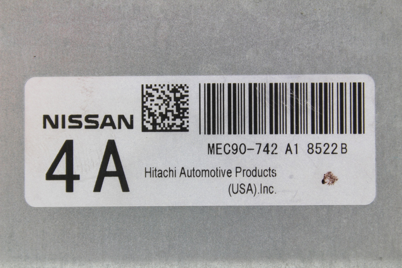 08 Nissan Sentra MEC90-742 A1 Computer Brain Engine Control ECU ECM EBX Module 08 Nissan Sentra MEC90-742 A1 Computer Brain Engine Control ECU ECM EBX Module
