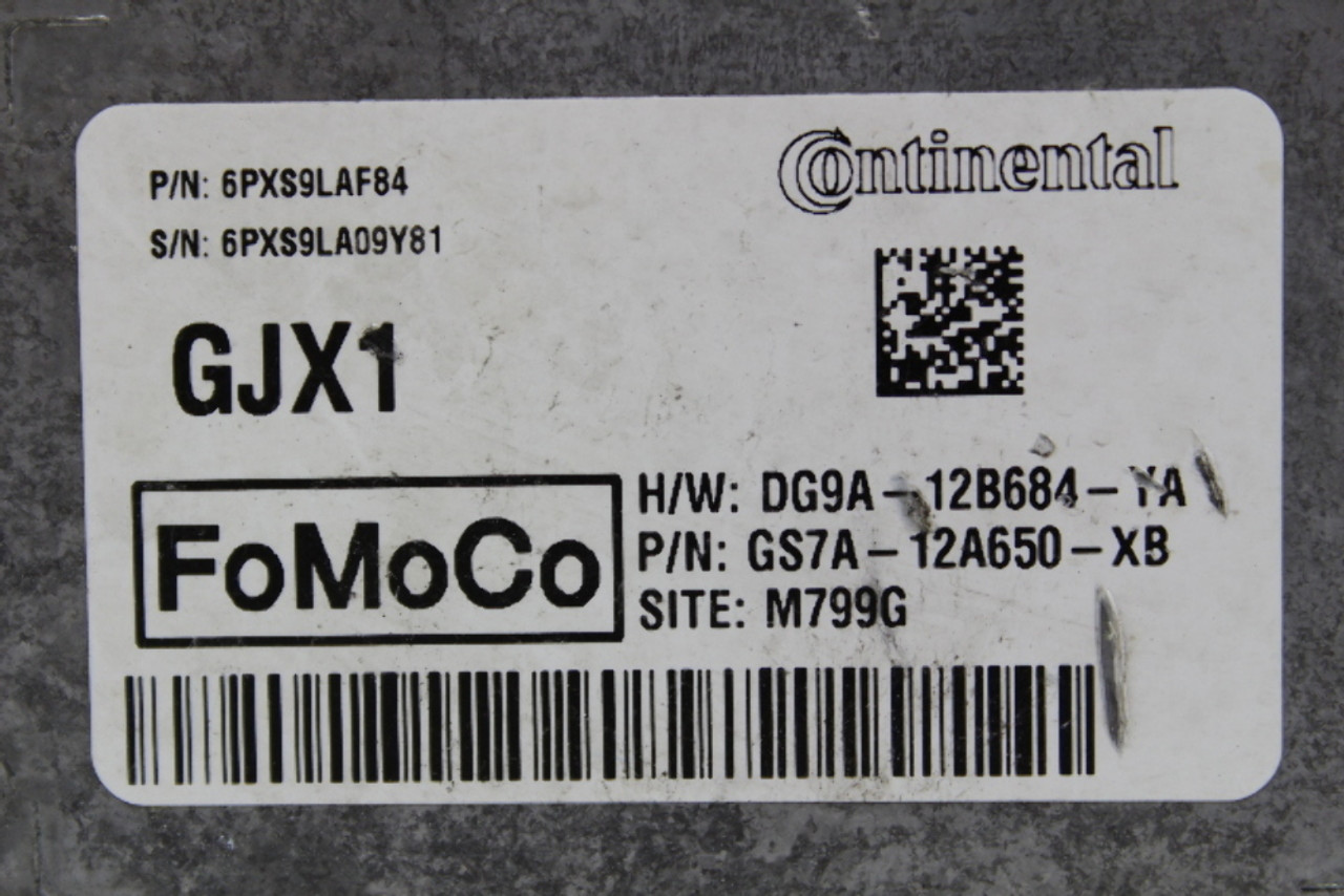 14-16 Ford Fusion GS7A-12A650-XB Computer Brain Engine Control ECU ECM Module 14-16 Ford Fusion GS7A-12A650-XB Computer Brain Engine Control ECU ECM Module