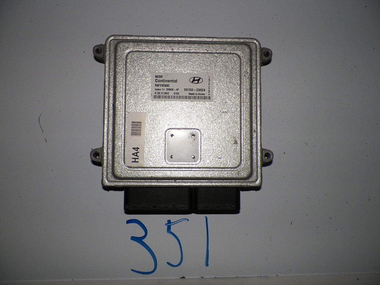 07 08 09 10 HYUNDAI ELANTRA 2.0L COMPUTER BRAIN ENGINE CONTROL ECU ECM MODULE