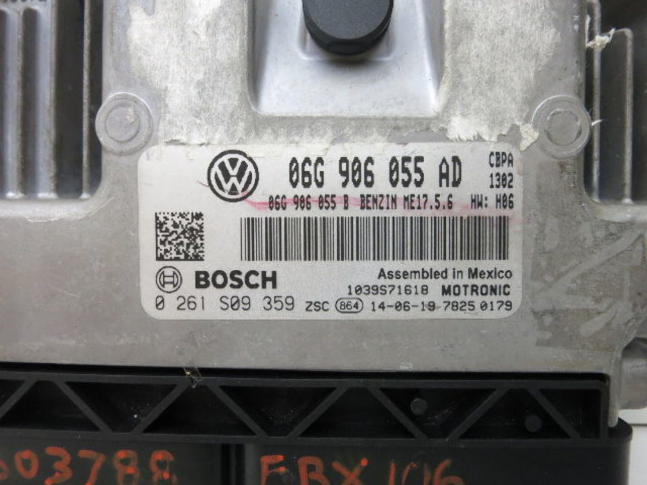 11 12 JETTA 06G 906 055 AD COMPUTER ENGINE CONTROL ECU ECM EBX MODULE K8488