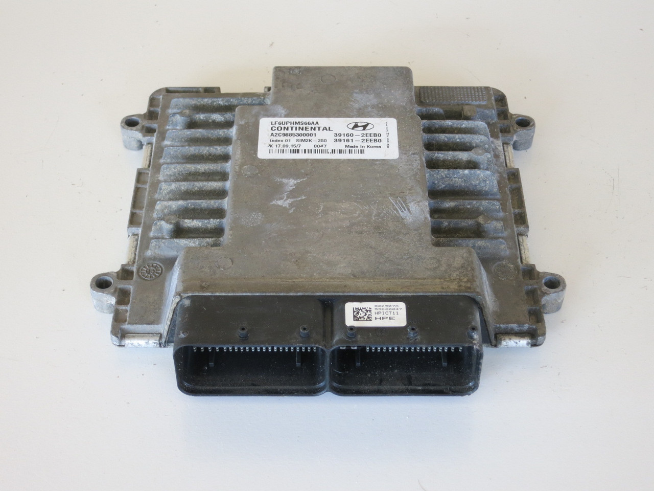 16 Hyundai Sonata 39161-2EEB0 Computer Brain Engine Control ECU ECM EBX Module