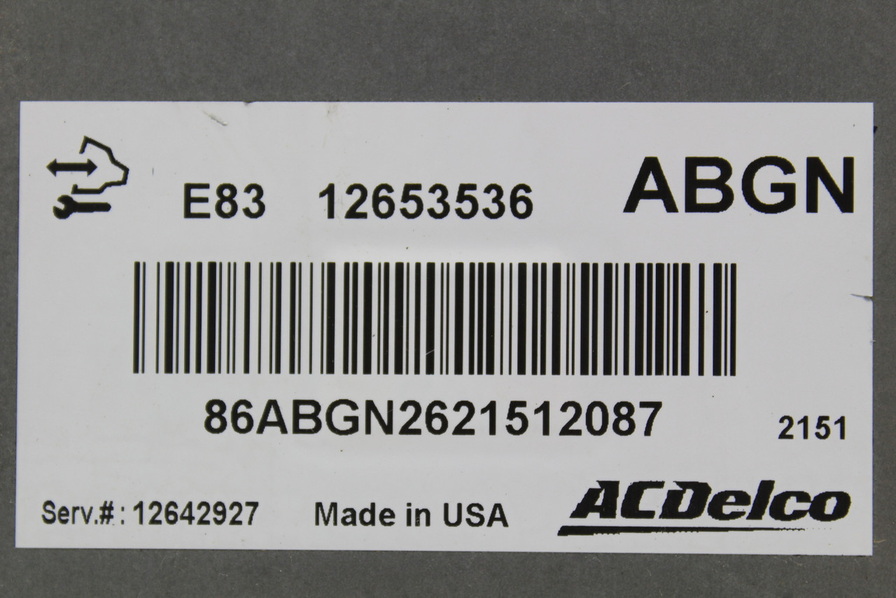 09-14 Pontiac G3 12642927 Computer Brain Engine Control ECU ECM EBX Module