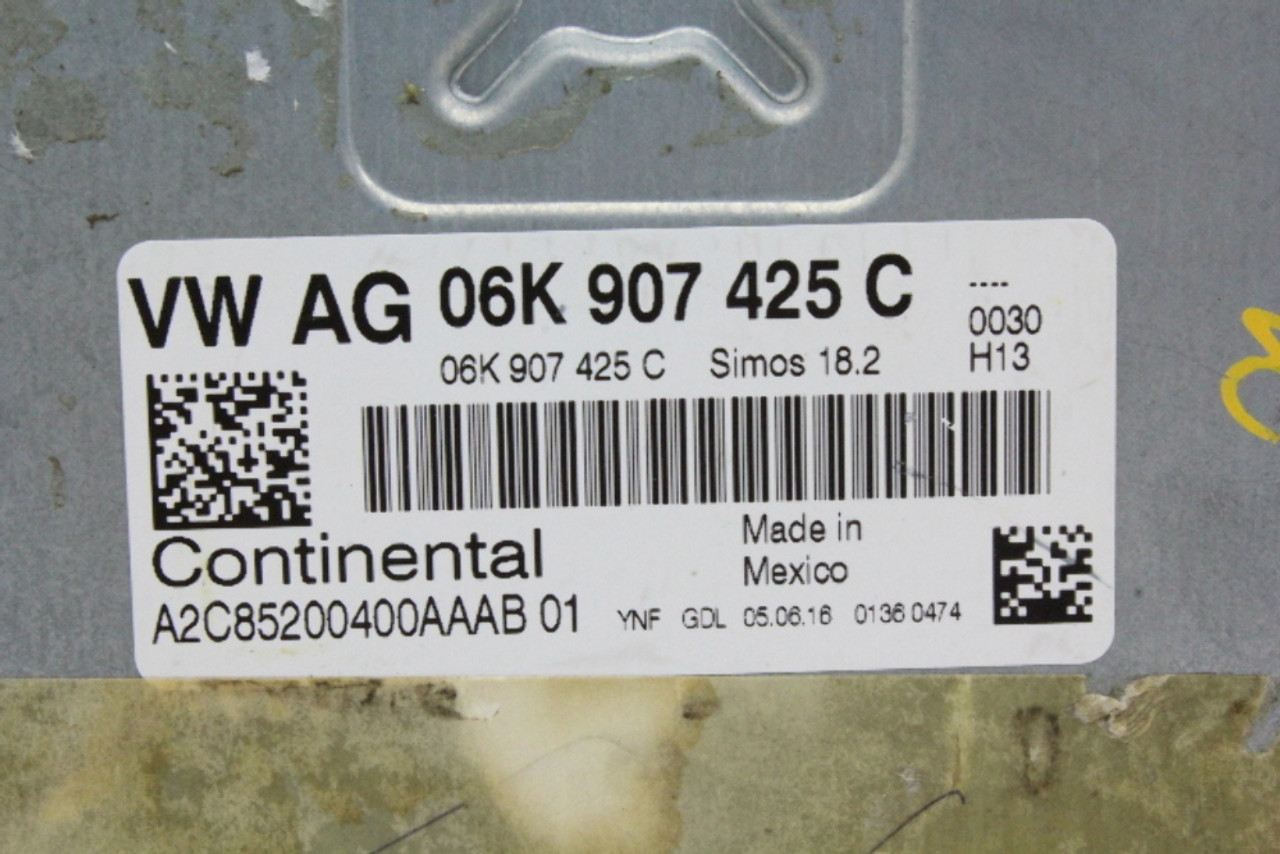 15-17 Volkswagen Jetta 06K 907 425 C Computer Brain Engine Control ECU Module