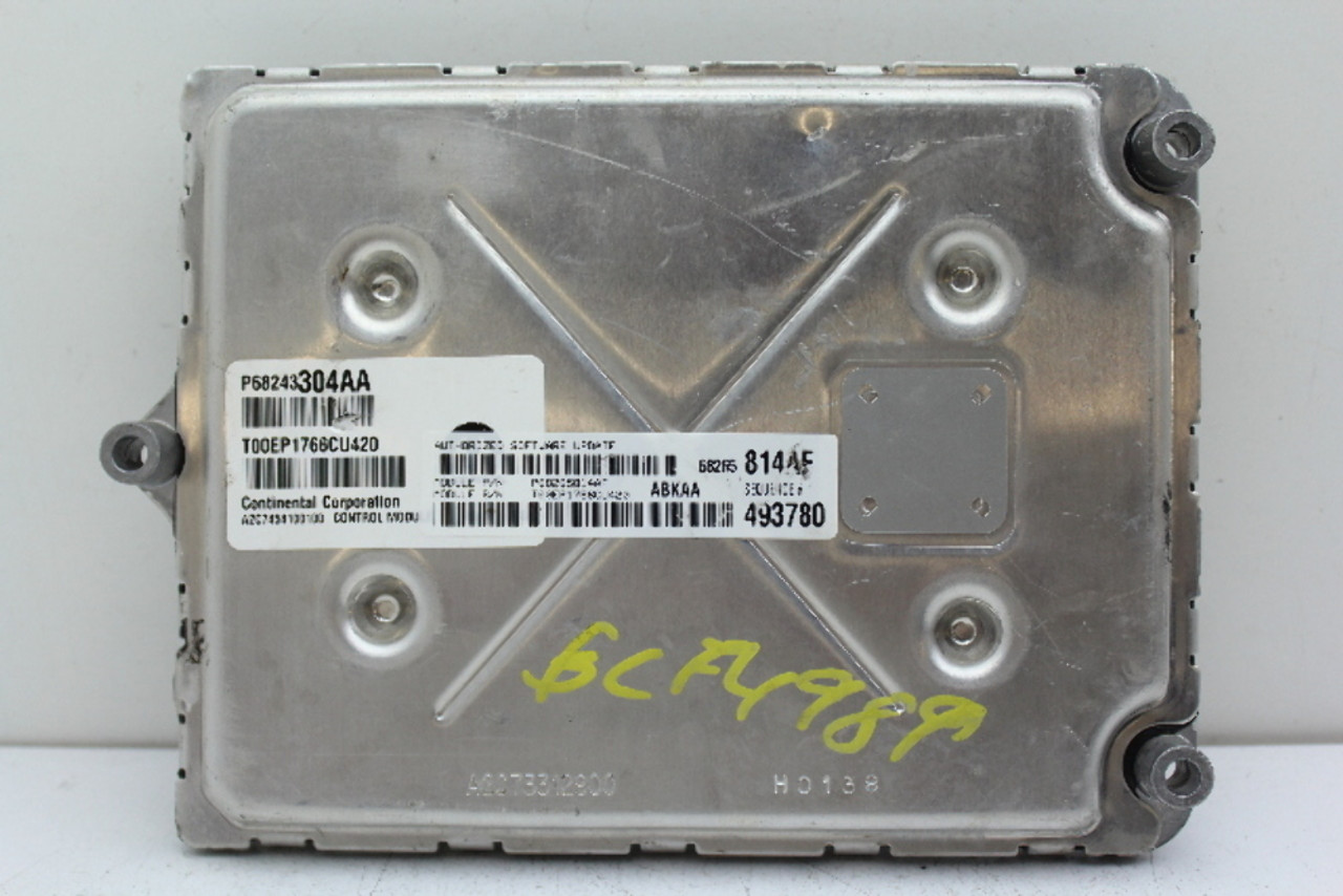 16 Dodge Ram 1500 P68243304AA Computer Brain Engine Control ECU ECM EBX Module