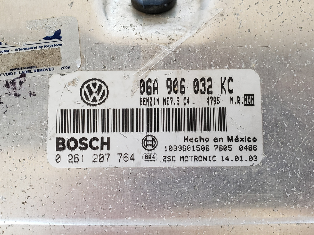 2003 VW Beetle 06A 906 032 KC Computer Brain Engine Control ECU ECM EBX Module