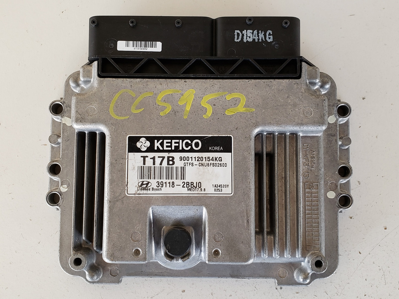 2013 Veloster 39118-2BBJ0 Computer Brain Engine Control ECU ECM EBX Module