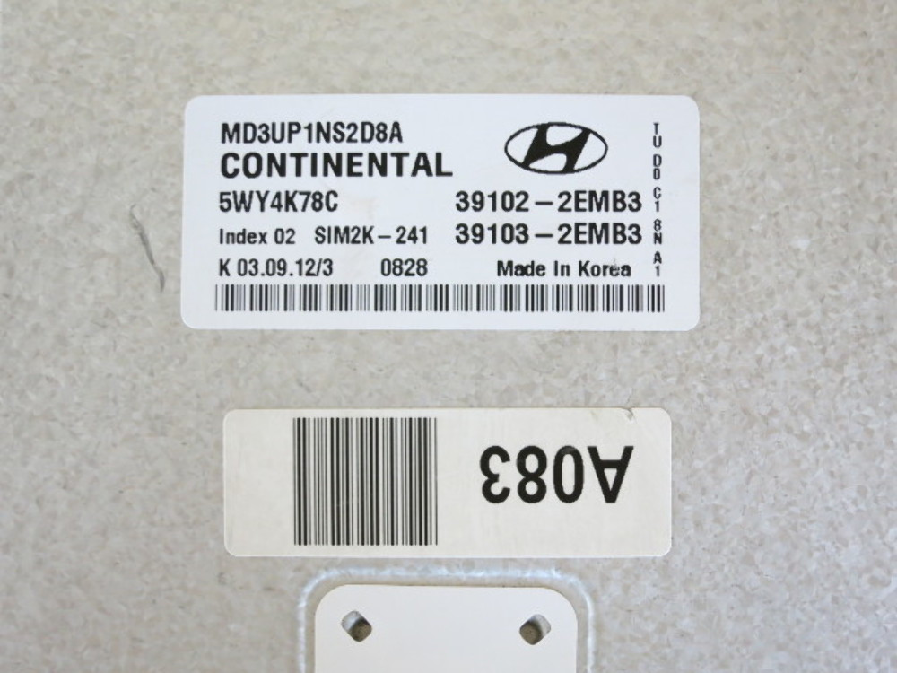 11 12 13 Elantra 39103-2EMB3 Computer Brain Engine Control ECU ECM EBX Module
