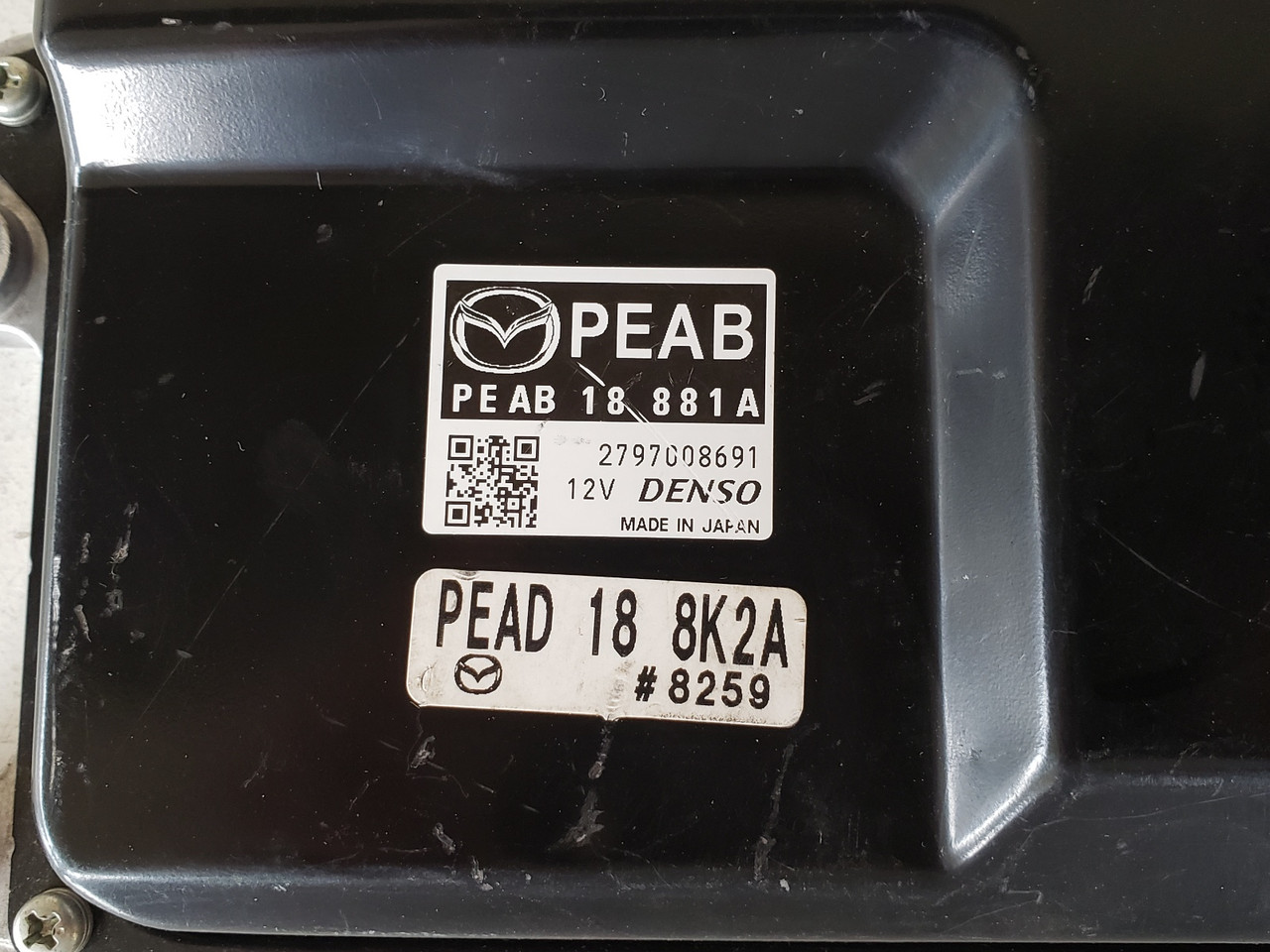 2014 Mazda 3 PEAB 18 881A Computer Brain Engine Control ECU ECM EBX Module