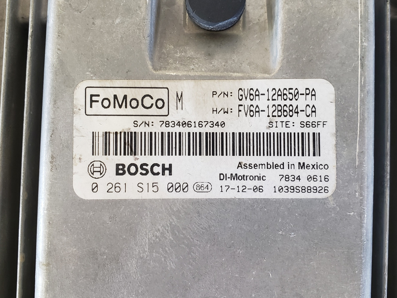 2016-2018 Focus GV6A-12A650-PA Computer Brain Engine Control ECU ECM EBX Module