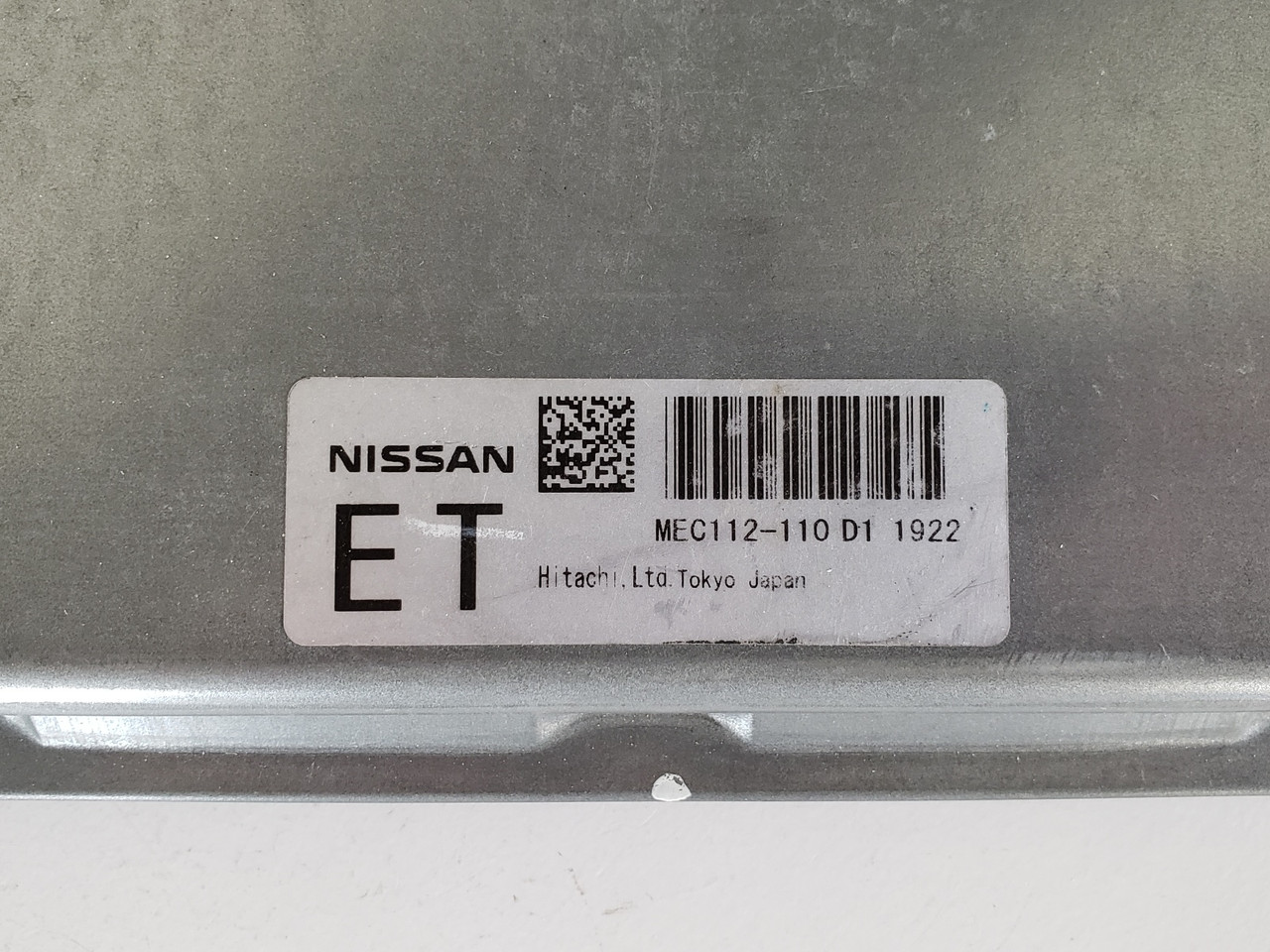 2012 Nissan Rogue MEC112-110 D1 Computer Brain Engine Control ECU ECM EBX Module