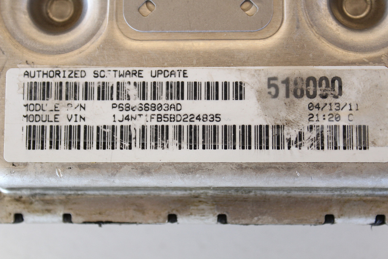 2011-2012 Caliber P68066803AD Computer Brain Engine Control ECU ECM EBX Module
