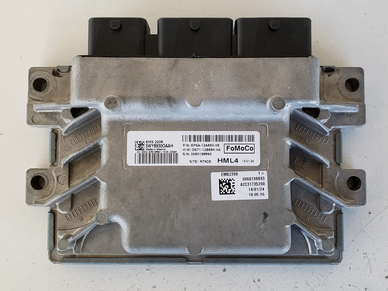 2014-2019 MKZ EP5A-12A650-VE Computer Brain Engine Control ECU ECM EBX Module