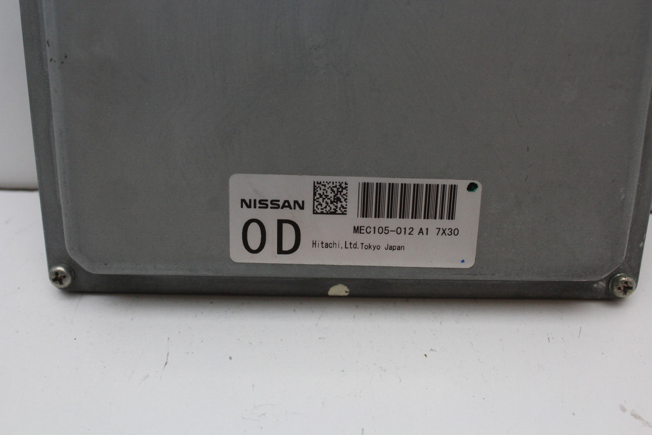 2008 08 Infiniti MEC105-012 A1 Computer Brain Engine Control ECU ECM EBX Module