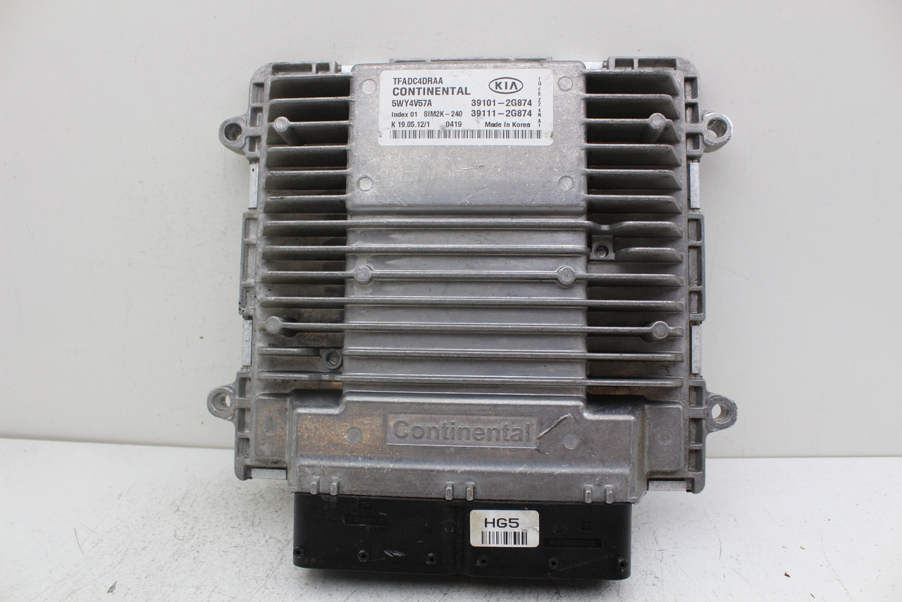 11-13 Kia Optima 39111-2G874 Computer Brain Engine Control ECU ECM EBX Module