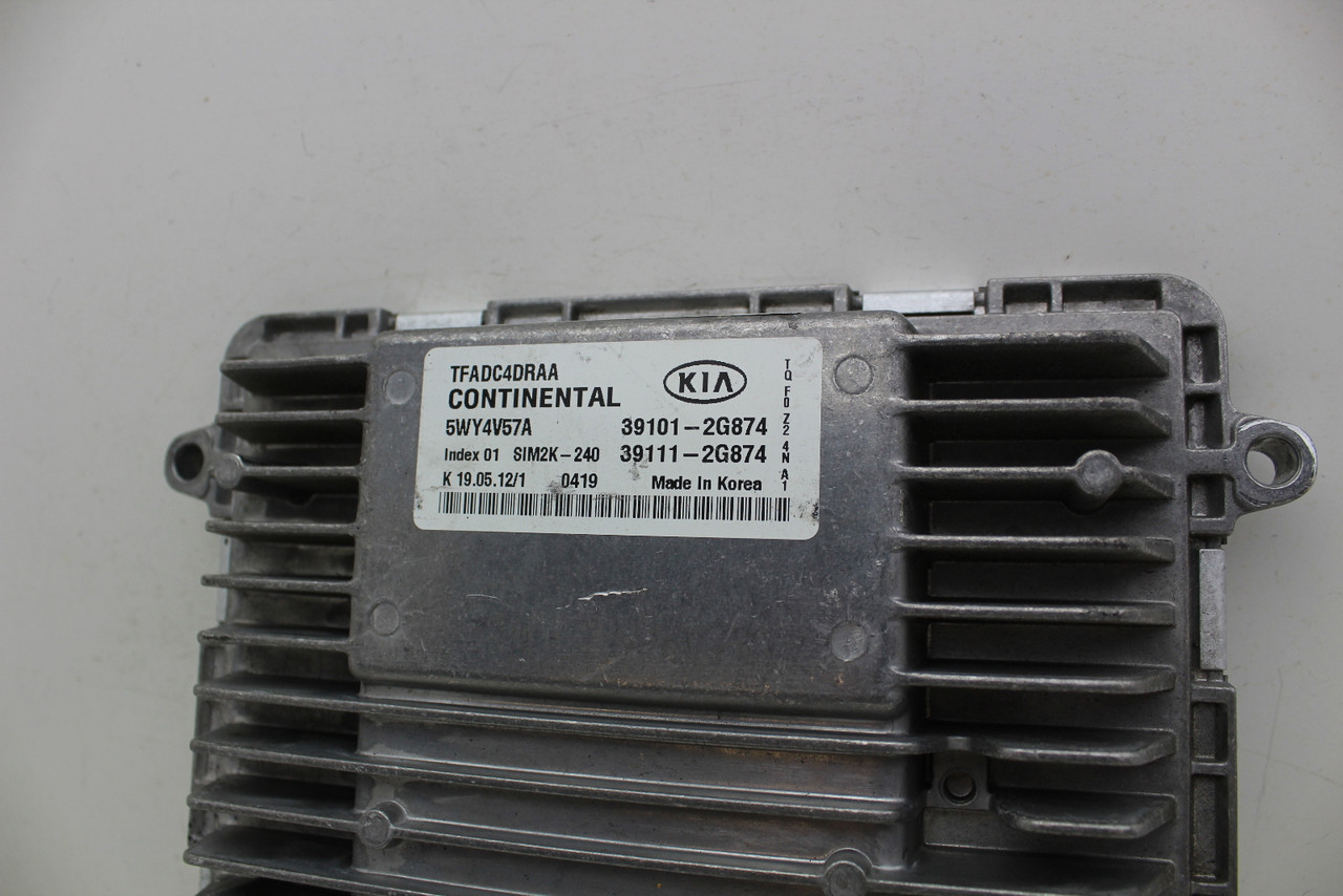 11-13 Kia Optima 39111-2G874 Computer Brain Engine Control ECU ECM EBX Module