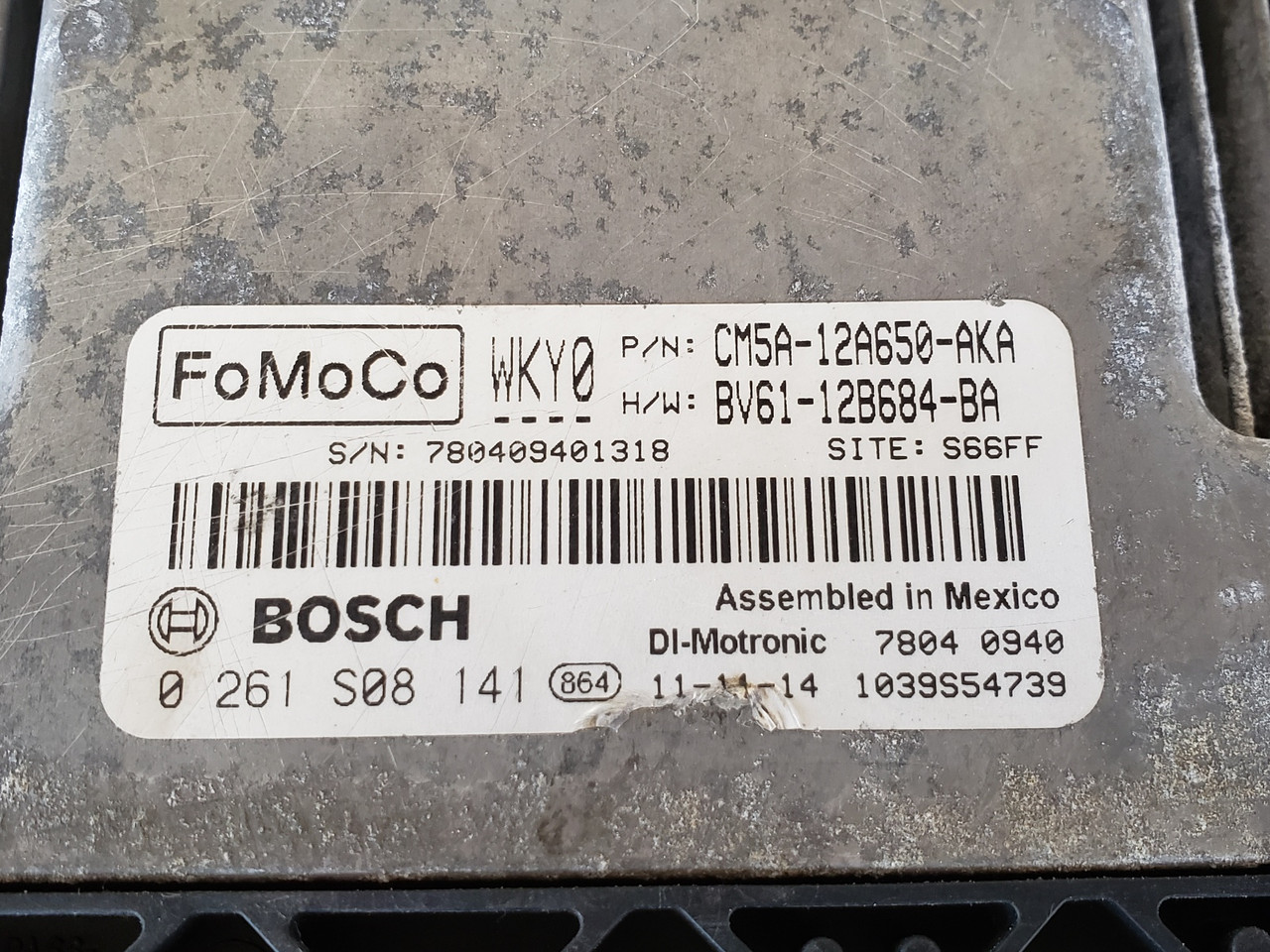 2012-2014 Focus CM5A-12A650-AKA Computer Brain Engine Control ECU