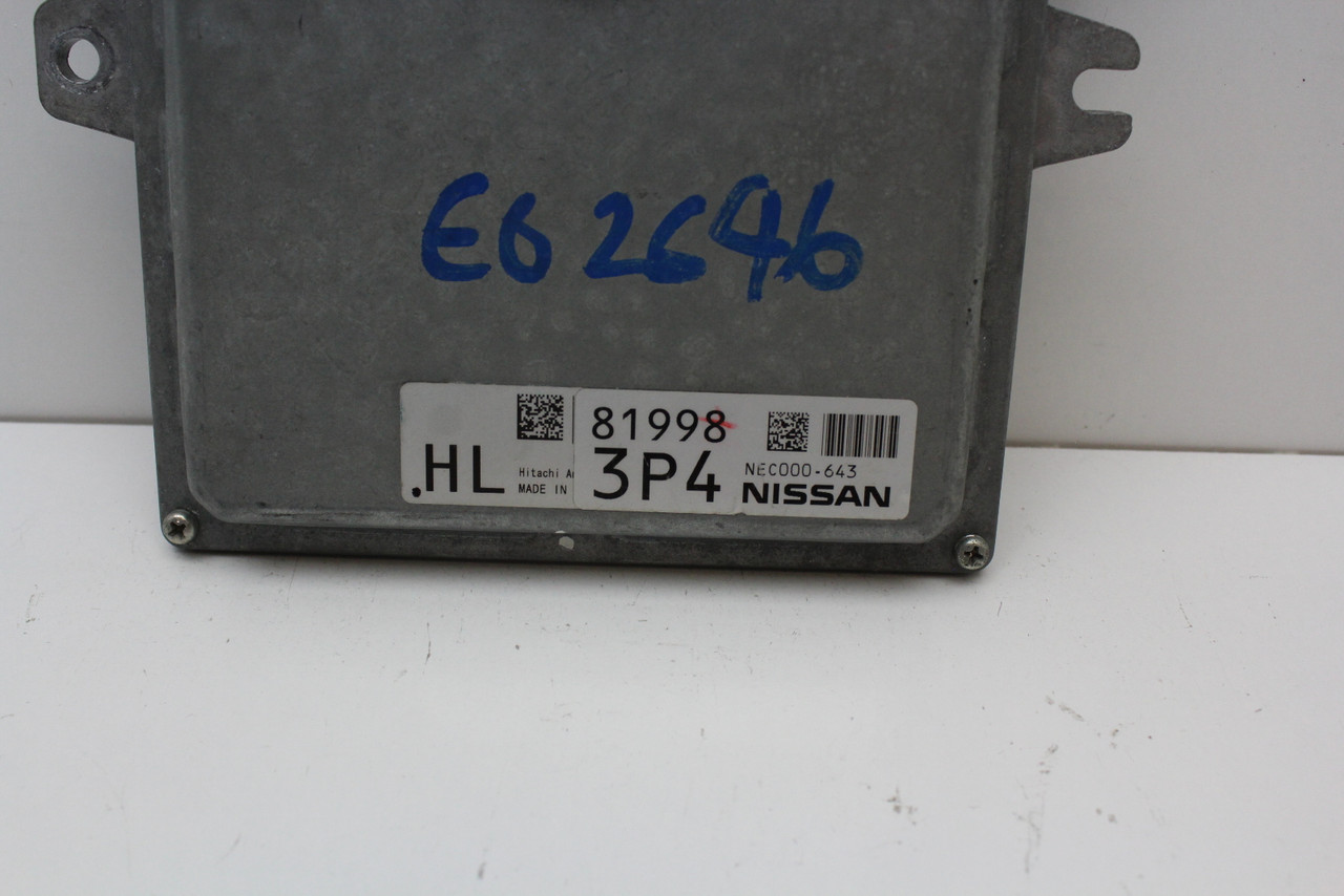 12 2012 Nissan Rogue NEC000-643 Computer Brain Engine Control ECU ECM EBX Module 12 2012 Nissan Rogue NEC000-643 Computer Brain Engine Control ECU ECM EBX Module